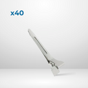 Lot 40 Pinces simple Red By Kiss