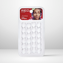 Perles Transparantes Jumbo x24 Red By Kiss