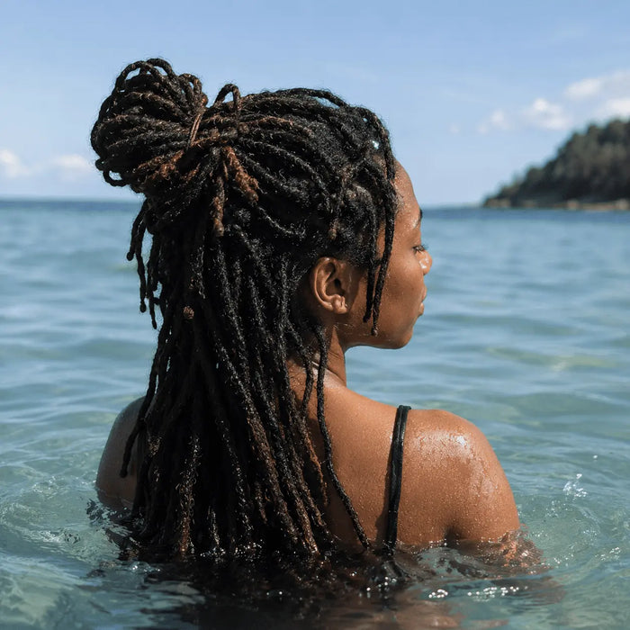Une femme dans l'eau