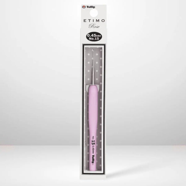 Etimo Ergonomic Crochet Hook Rose 0.45mm