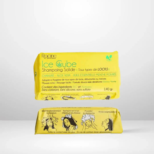 Ice Cube Solid Shampoo with Hemp, Aloe Vera &amp; Peppermint